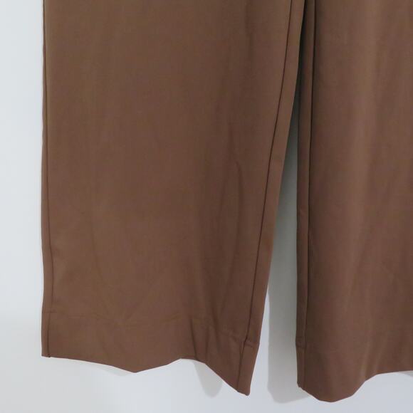 Halara Womens Sz M Mocha Brown High Waist Wide Leg Pants Casual Comfy Fit - Picture 4 of 7